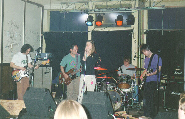 the band rocking out